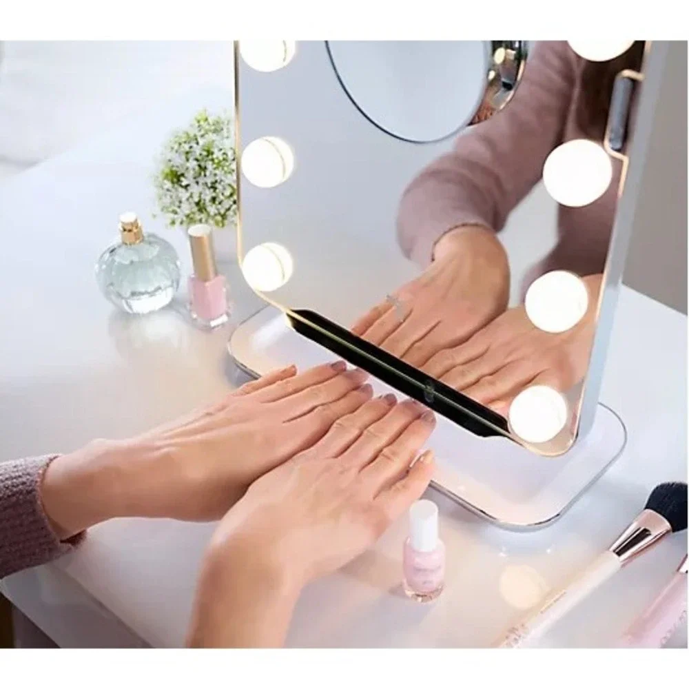 Sharper Image SpaStudio Hollywood Vanity Mirror with Fans V57002